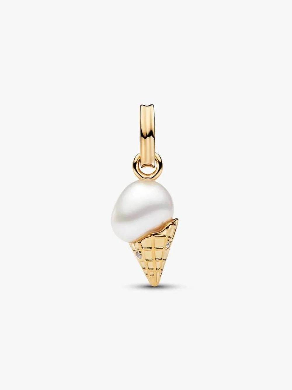 Pandora Treated Freshwater Cultured Baroque Pearl Ice Cream Dangle Charm